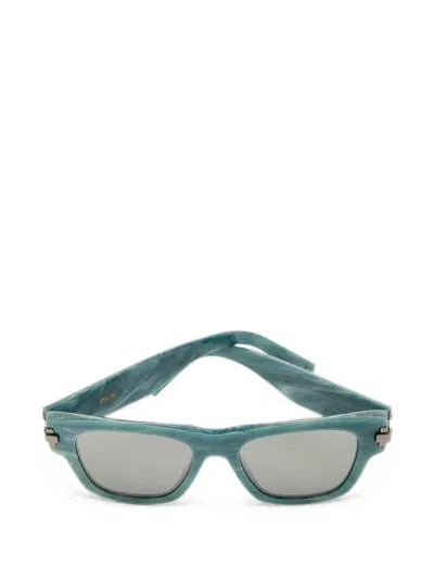 Pre-owned Dior Xl Blacksuit S2u Wayfarer Sunglasses In Blue