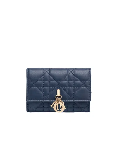 Dior Xs Miss  Wallet In Blue
