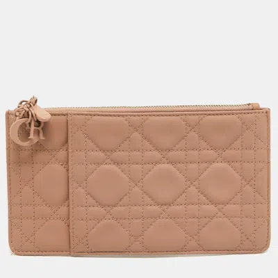 Pre-owned Dior Zip Pouch In Pink