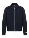 Dior Zip-up Jacket With Christian  Paris Label In Blue
