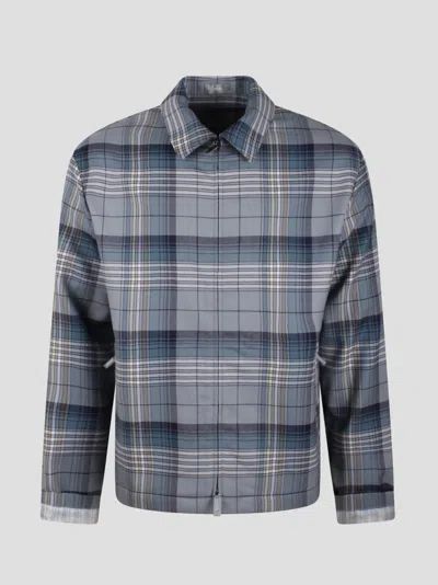 Dior Zipped Checked Shirt In Multi