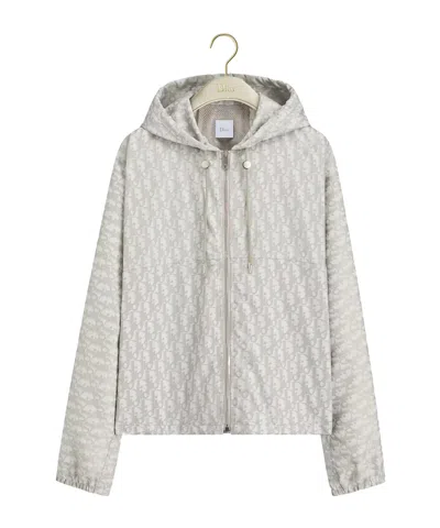 Dior Zipped Hooded Jacket In Yellow