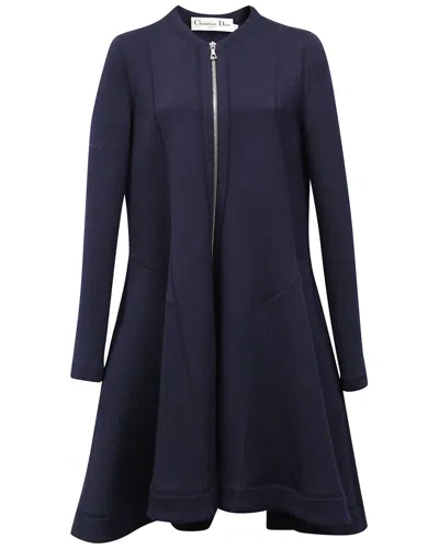 Pre-owned Dior Zipped-up Midi Flared Dress, Size Fr 34 (authentic Pre-loved)
