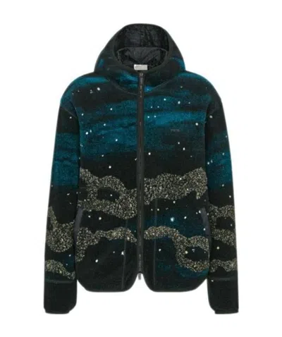 Dior Zipper Hooded Casual Jacket In Black