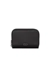 Dior Zipper Wallet In Black