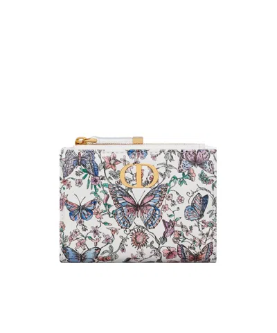 Dior Zipper Wallet In Multicolor