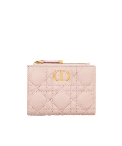 Dior Dahlia Jolie Folding Wallet In Nude