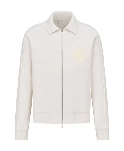 Dior Zippered Casual Jacket In White