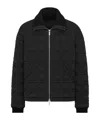 Dior Zippered Rattan Pattern Jacket In Black