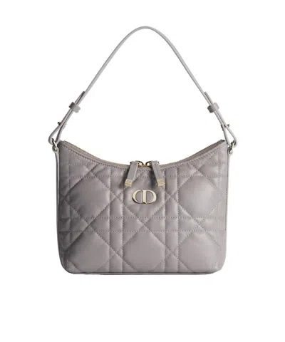 Dior Zippered Shoulder Bag In Blue