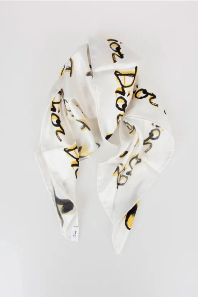 Dior Zodiac Printed Silk Le Capricorne Foulard