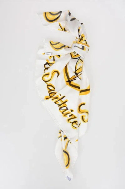 Dior Zodiac Printed Silk Le Sagittaire Foulard