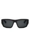 Dior 3d S1i 11p0 Dm40127i 02d Rectangle Sunglasses In Black