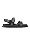 Dior Act Magic Buckle Open Toe Sandals In Black