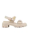 Dior Act Platform Sandal In Light Biscuit Color