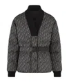 Dior Alps Belted Down Jacket In Multi