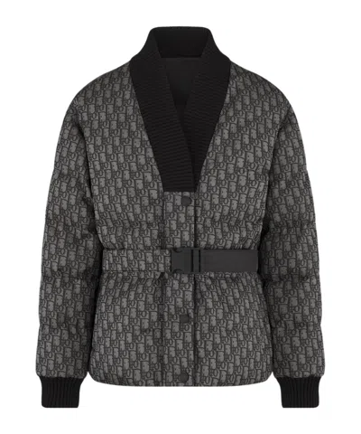 Dior Alps Belted Down Jacket In Multi