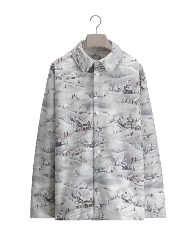 Dior Alps Blouson Jacket In Silver