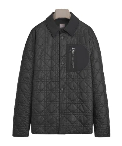 Dior Alps Cannage Blouson Jacket In Black