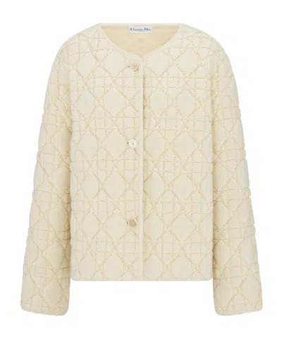 Dior Alps Cannage Jacket In Neutral