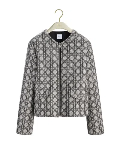Dior Alps Cannage Puffer Jacket In Neutral