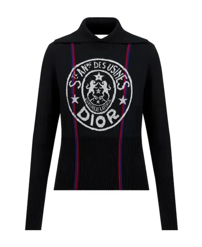 Dior Alps Cashmere Sweater In Black