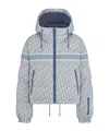 Dior Alps Cropped Puffer Jacket With Hood In Blue