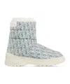 Dior Blue Leather Snow Boots In Multi