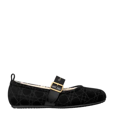 Dior Alps  Frost Ballet Flat In Black