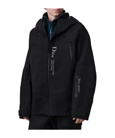 Dior Alps  Montaigne Printed Shell Jacket In Black