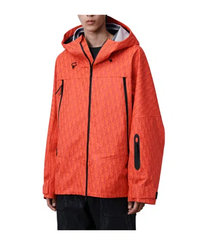 Dior Alps  Oblique Shell Jacket In Red