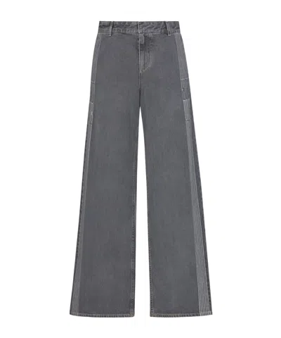 Dior Alps Flared Jeans In Gray