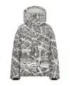 Dior Alps Hooded Down Jacket In Gray