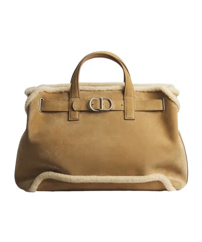 Dior Alps Medium  Normandie Tote Bag In Brown