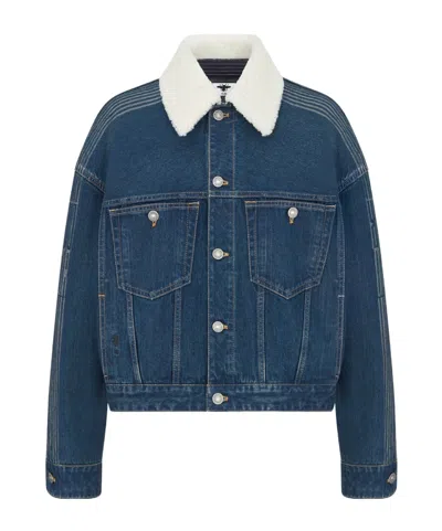 Dior Alps Oversized Jacket In Blue