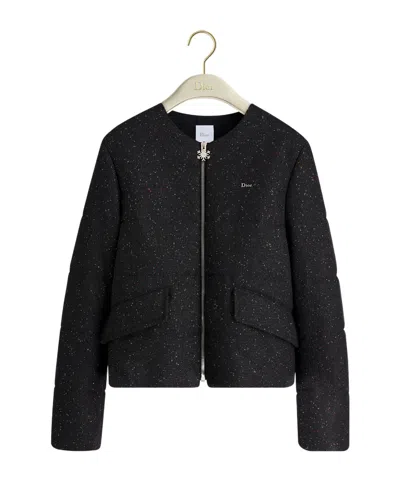 Dior Alps Puffer Jacket In Black