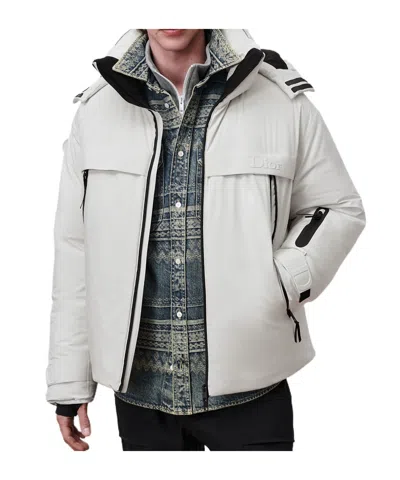 Dior Alps Puffer Jacket With Removable Hood In White