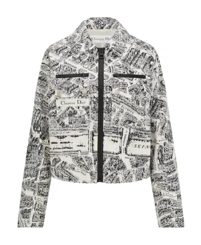 Dior Alps Short Version Waist Jacket In White