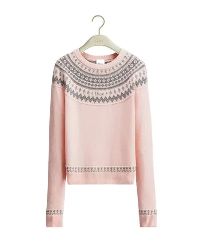 Dior Alps Sweater In Pink