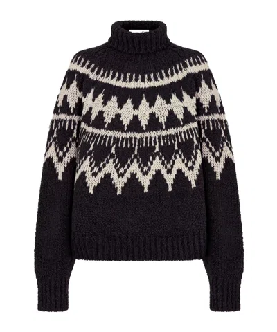 Dior Alps Turtleneck Sweater In Black
