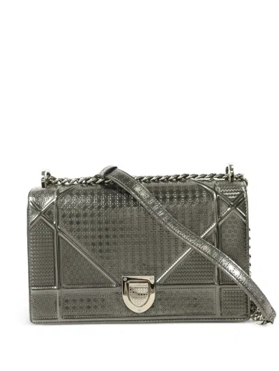 Pre-owned Dior Ama Chain Shoulder Bag In Gray