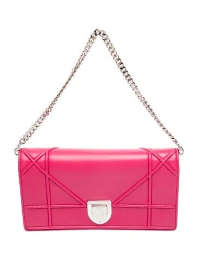 Pre-owned Dior Ama Croisiere Wallet In Pink