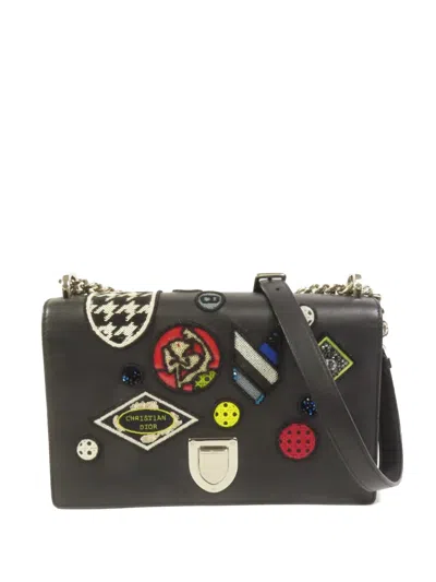 Pre-owned Dior Ama Patch-detail Shoulder Bag In Black
