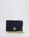 DIOR DIORAMA WALLET ON CHAIN BAG IN CALFSKIN LEATHER GOLD HARDWARE