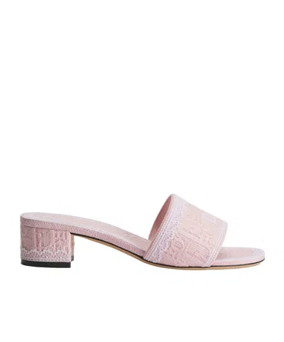 Dior Amour  Dentelle Heeled Slide In Multi
