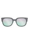 Dior 'b27 S3f 55mm Geometric Sunglasses In Grey/green Mirror