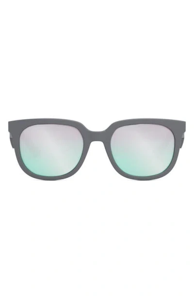 Dior 'b27 S3f 55mm Geometric Sunglasses In Grey/green Mirror