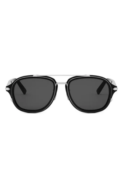Dior 'blacksuit A4u 53mm Pilot Sunglasses In Black