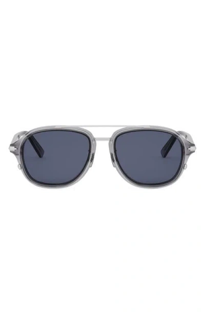 Dior 'blacksuit A4u 53mm Pilot Sunglasses In Blue