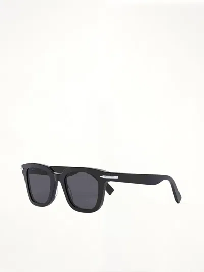 Dior Blacksuit S10i 10p051 Rectangular Sunglasses In Black